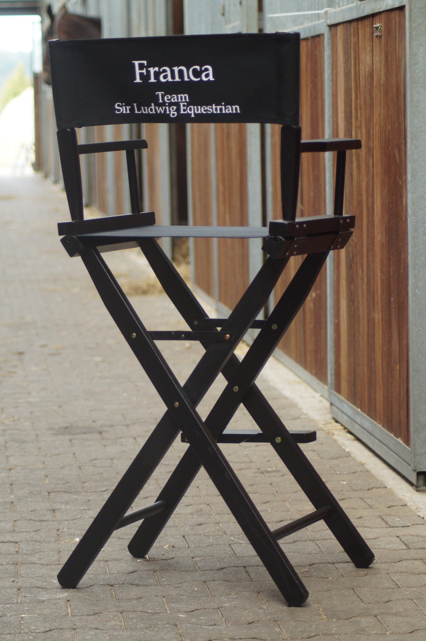 Regiestuhl Sir Ludwig Equestrian Schwarz